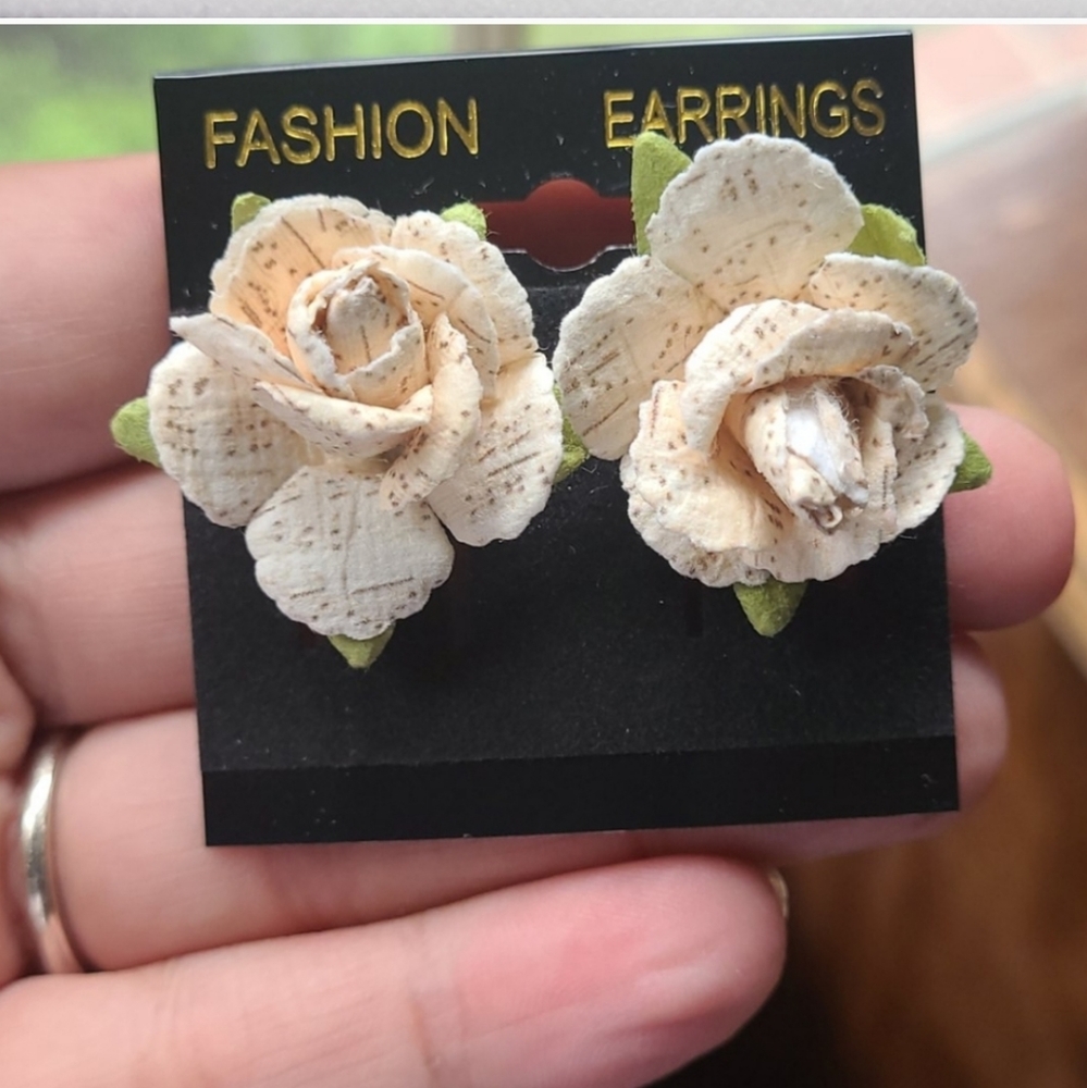 Sold Out-NWT- Rose Pedal Earrings